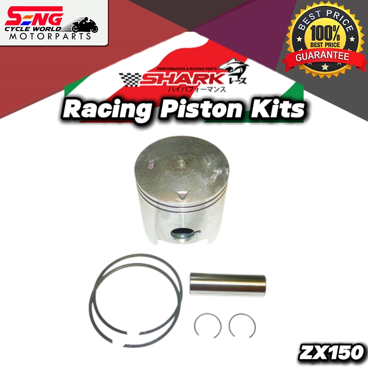 KAWASAKI ZX150 RACING PISTON KITS-65/68MM-SHARK | SENG CYCLE WORLD KAWASAKI ZX150 RACING PISTON KITS-65/68MM-SHARK | SENG CYCLE WORLD